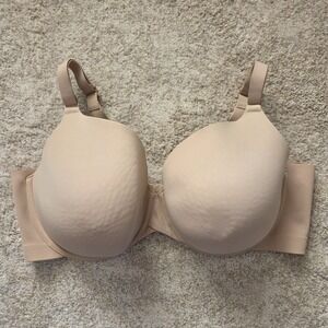 Lane Bryant Cacique Tan Bra 42DDD Smoother Lightly Lined Full Coverage Wired
